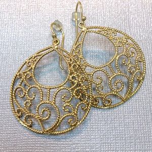 Filigree 14k GP earrings
